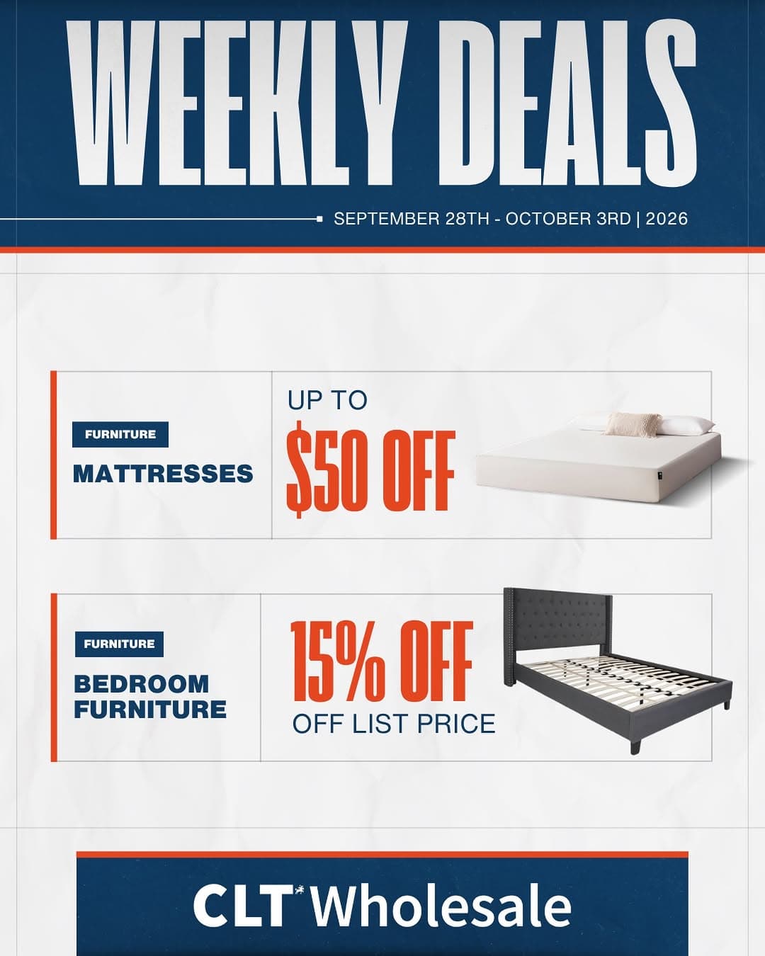 All of our people looking for furniture deals, we’ve got even more for you this week! Right now, you can save up to $…