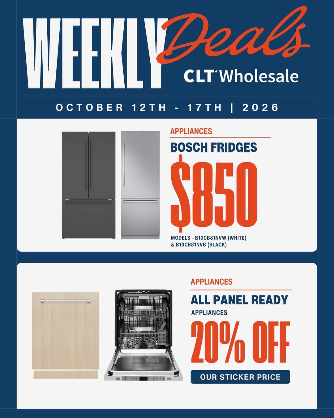We’re loading up the appliance deals this week! If you’ve been looking to upgrade, this is where you can save BIG. We…