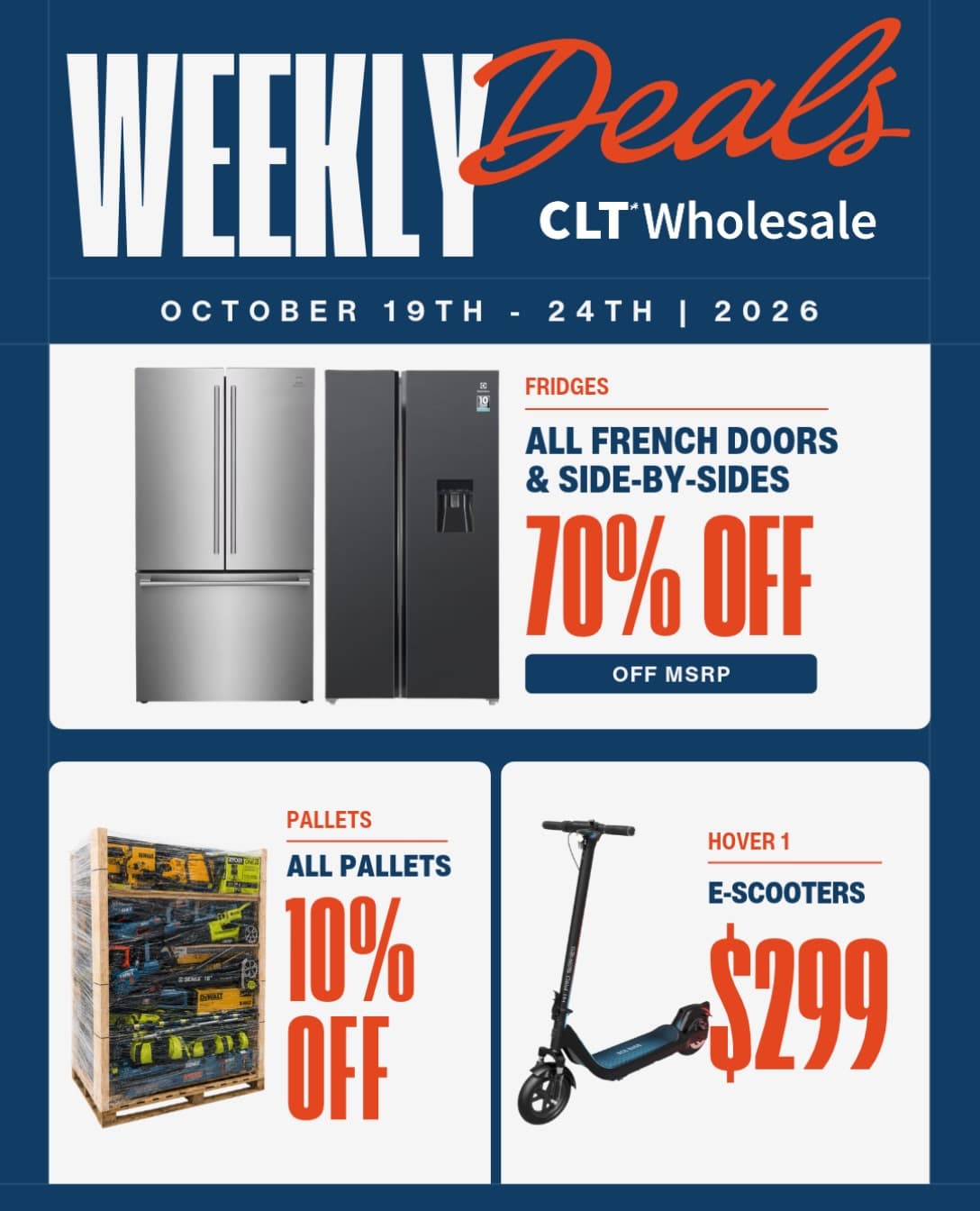 The deals just keep coming this week! We’ve got even MORE ways for you guys to save BIG! ALL French door and side by…